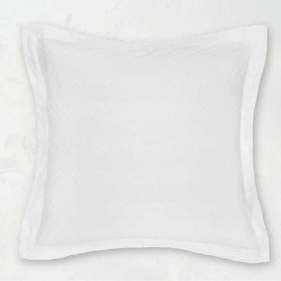 2 / CAROL & FRANK Keller White Euro Sham - Picture 1 of 5